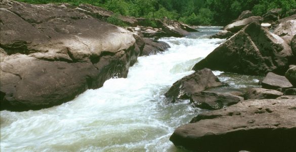 "Angel Falls Rapids". Angel Falls Rapids is a Class III or IV rapids located below the Leatherwood Ford Area. Credit: Big South Fork National River & Recreation Area, National Parks Service, 2010, public domain