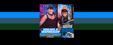Two promotional posters side by side. Left poster features a person wearing a black tank top and a hat against a sparkly background, with text "MISS MIN.D SNAPDRAGON" and details of a DJ event. Right poster shows a person wearing sunglasses and a cap, with text "GUEST MIX- SEATTLE SUMMER SESSIONS" and similar event details. Both events are at Kremwerk on July 20th at 10 PM.