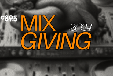 Banner image featuring the text 'MIX GIVING 2024' in bold orange letters, set against a textured background with decorative elements.