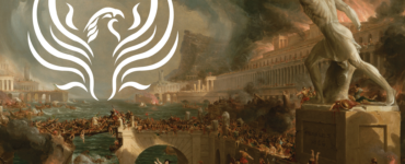 Thomas Cole's "The Course of Empire" but gothy